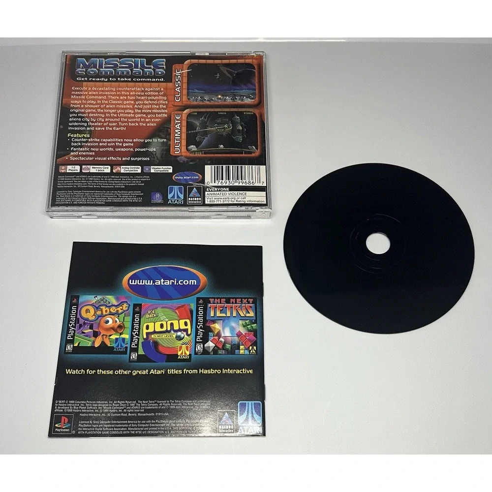 Missile Command‎ (Sony PlayStation 1, 1999) Complete Tested Pre-Loved